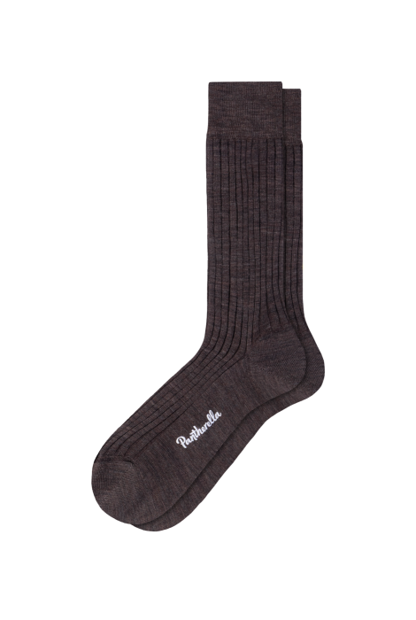 Laburnum Dark Brown Mix 5796 Merino Wool Men's Socks Pantherella