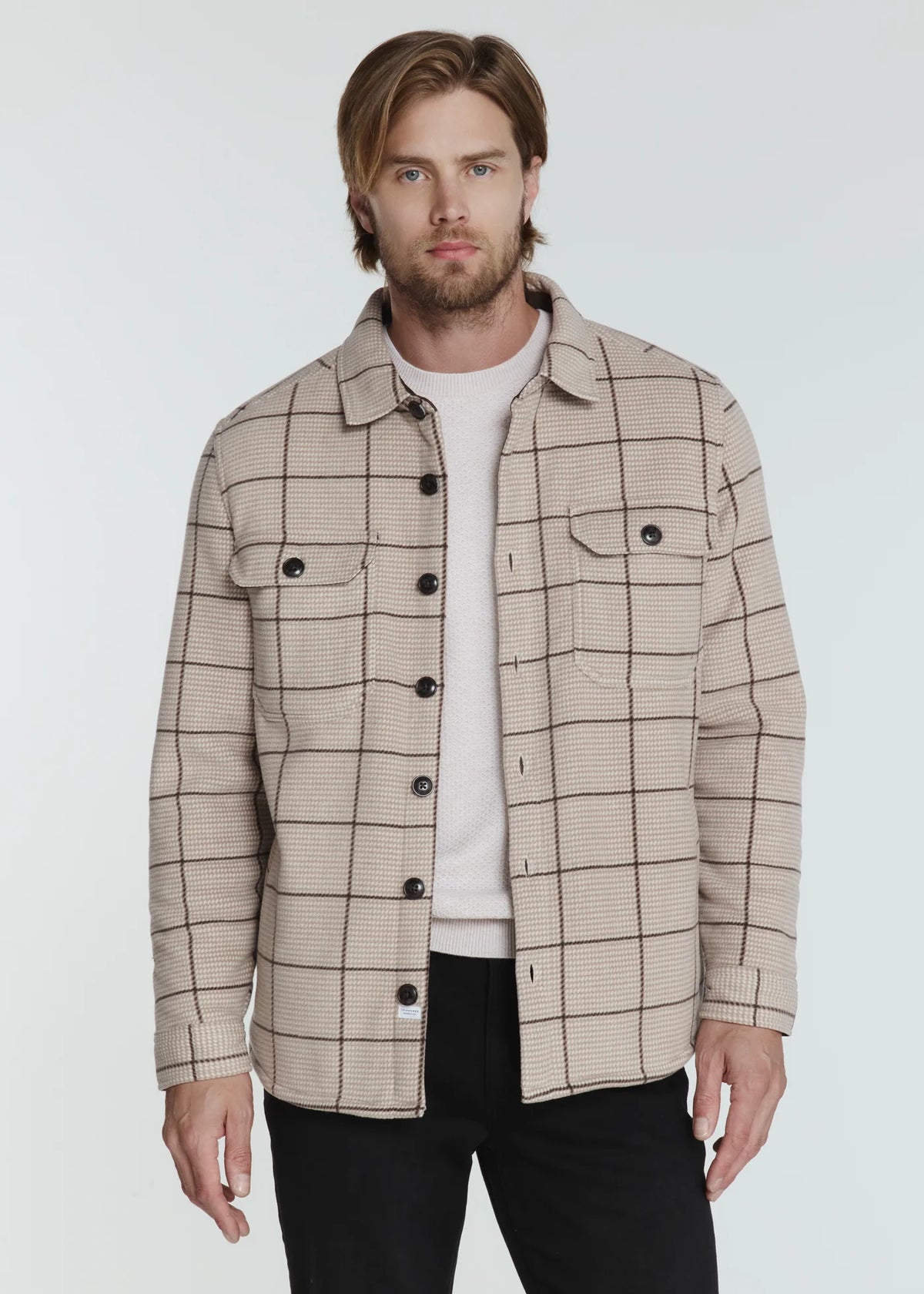 Generation 7DFL™ Stretch Long Sleeve Shirt Tan 7 Diamonds