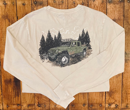 Country Roads LS T-shirt, Linen