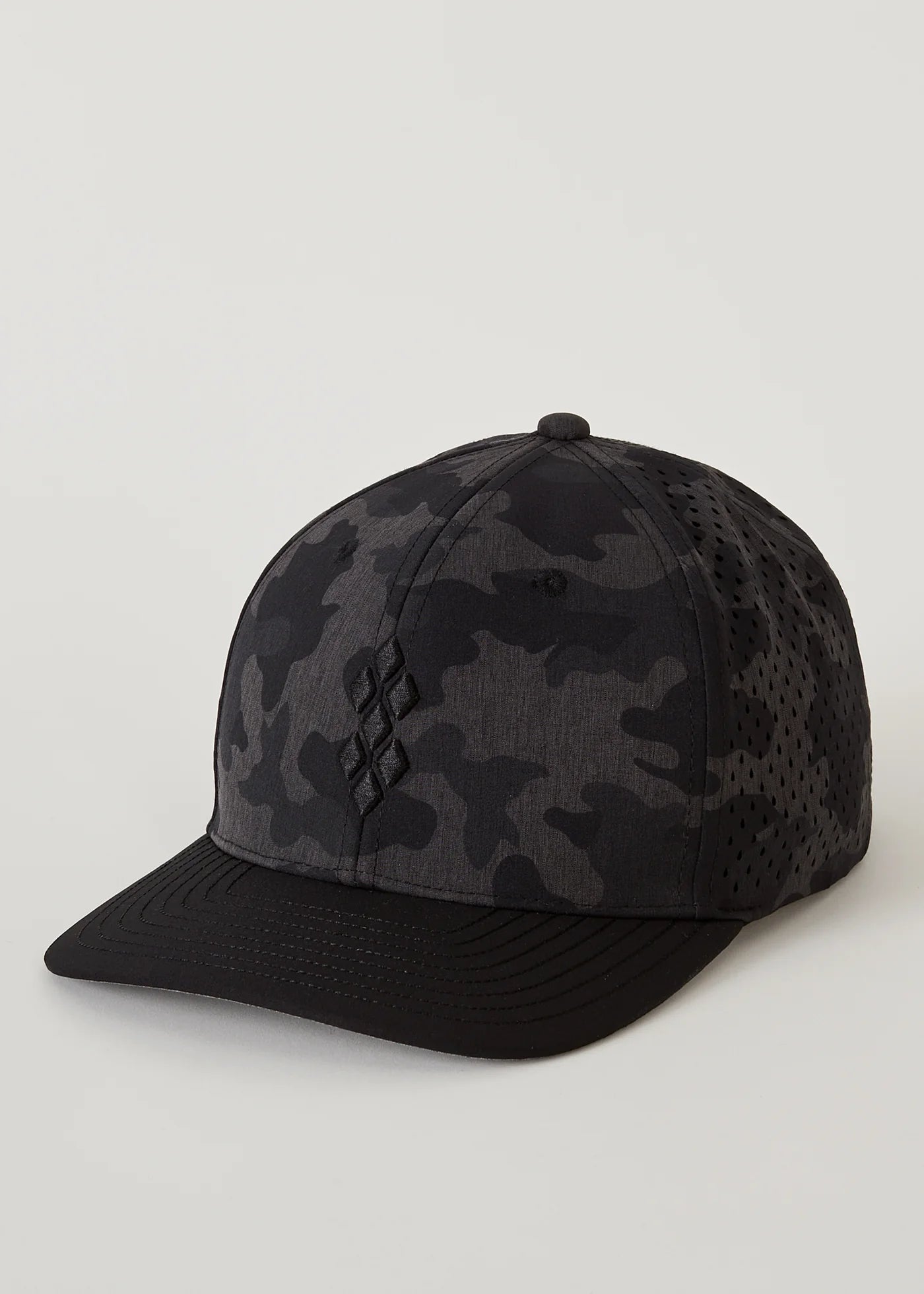 7 Diamond Charcoal Camo Performance Cap