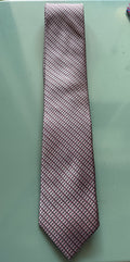 Silk Tie Hand Made Grey Brick