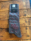 Gray Cowbells Dead Soxy MSU socks