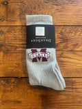 Gray MS Stae Dead Soxy MSU socks