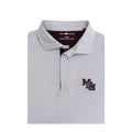 Mississippi State Vintage 1995 Crossways Polo - White with Maroon & Grey Horn Legend
