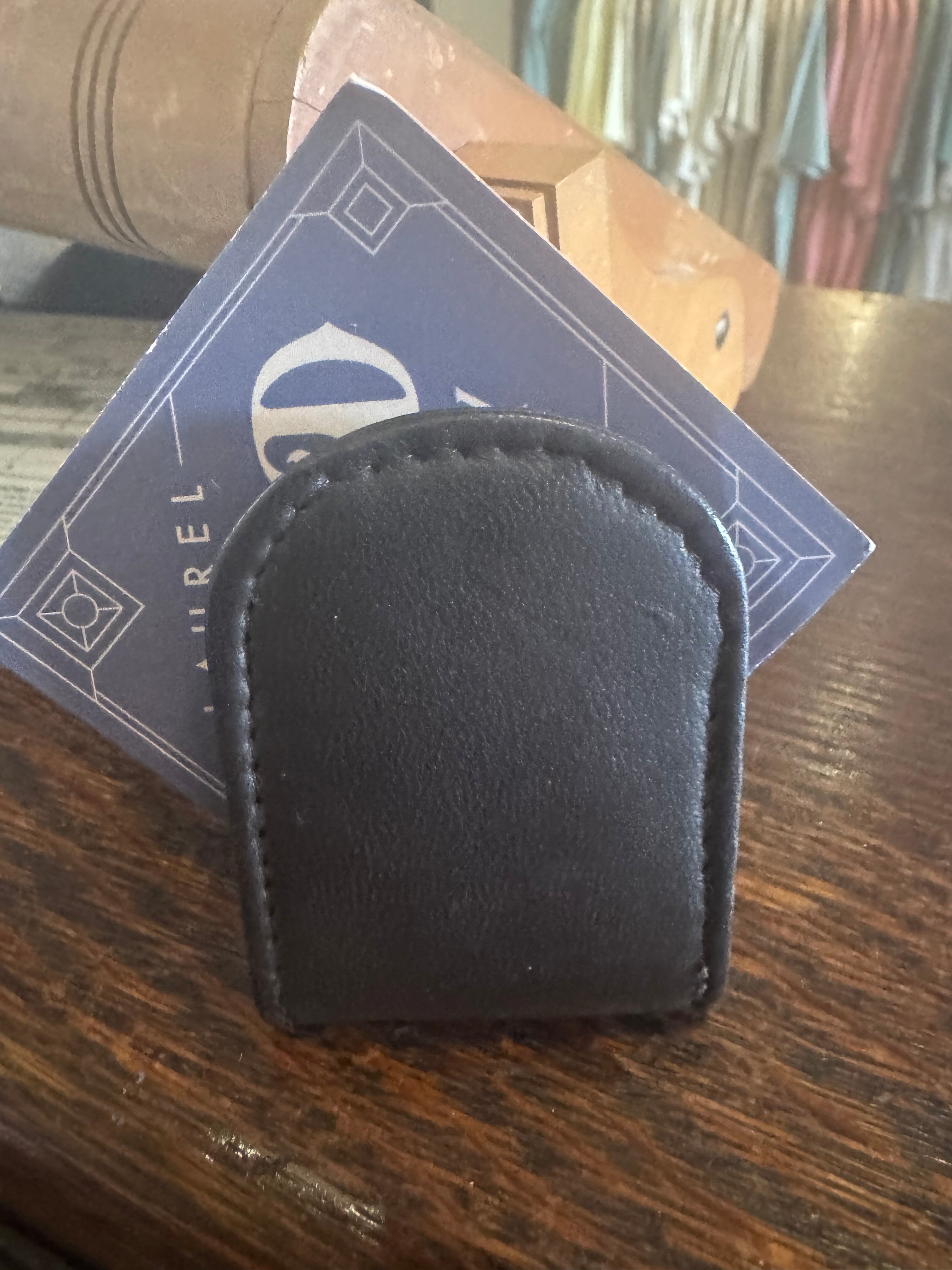 Leather Money Clip magnetic clip