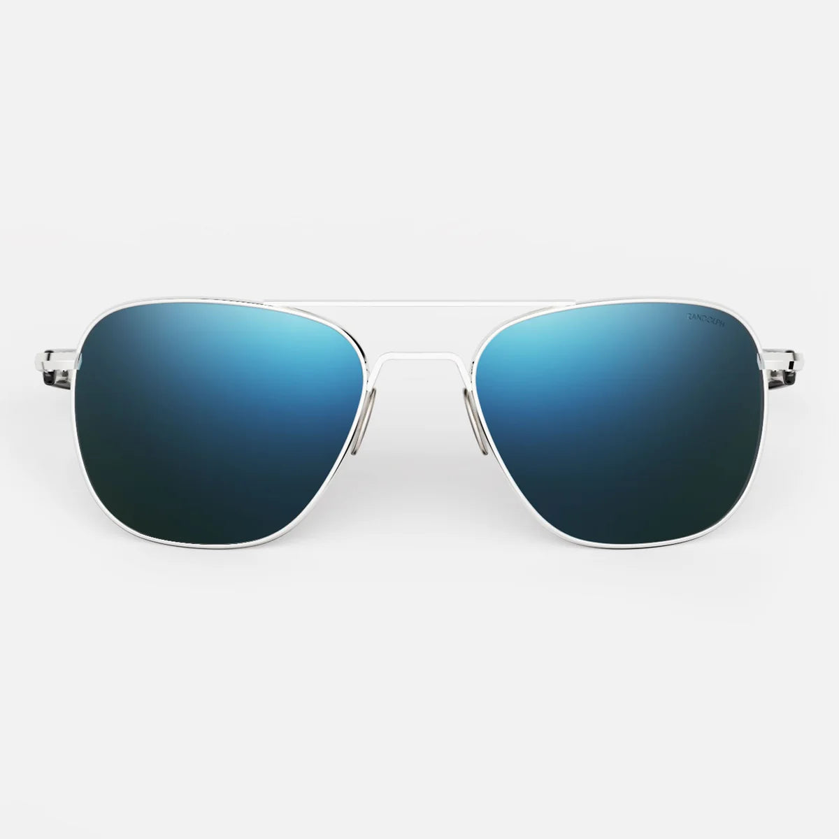 Randolph AF 265 Aviator - 23k White Gold & Cobalt 55mm Polarized