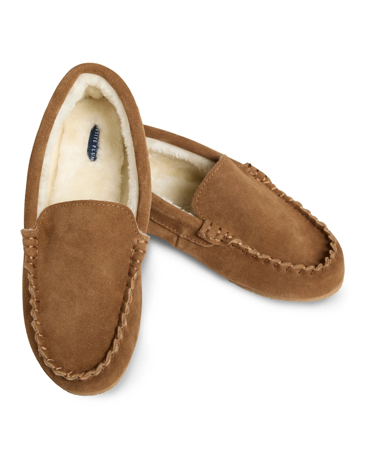 Men's Suede Slippers in Tan Petite Plume