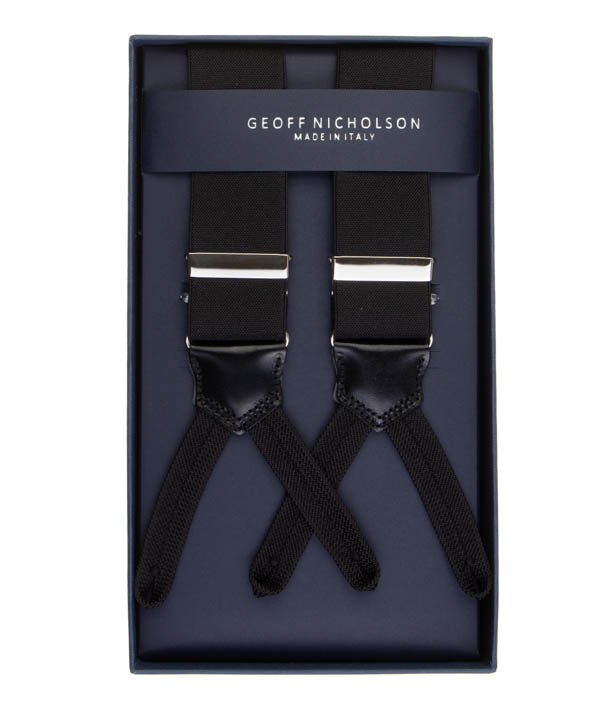 Geoff Nicholson suspenders Black
