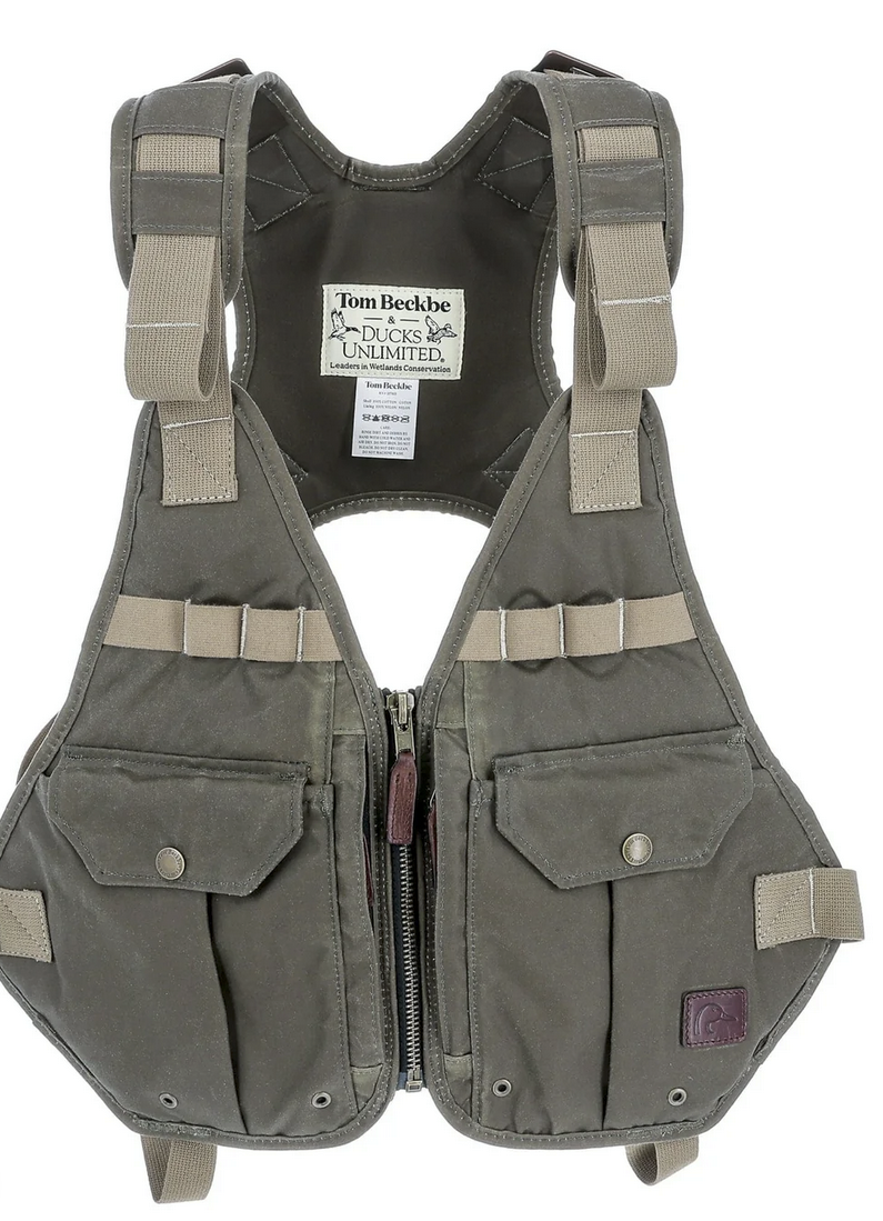 DU Waterfowl Strap Vest Color: Wetlands Green