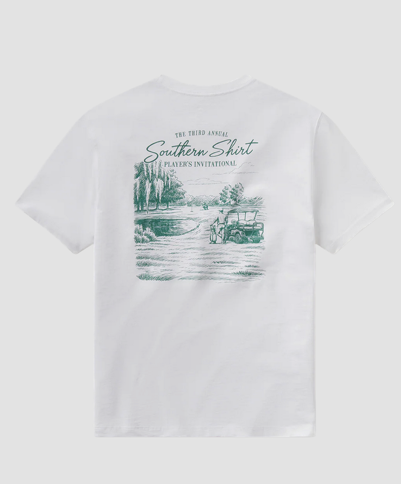 Players Invitational Tee SS Color: Bright White