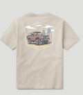 Swell RideSwell Ride Tee SS: Soft 100% Cotton Graphic T-Shirt Tee, Taupe