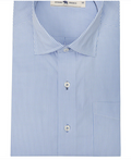 Gingham Tailored Fit Spread Quad Button Down Color: Sky