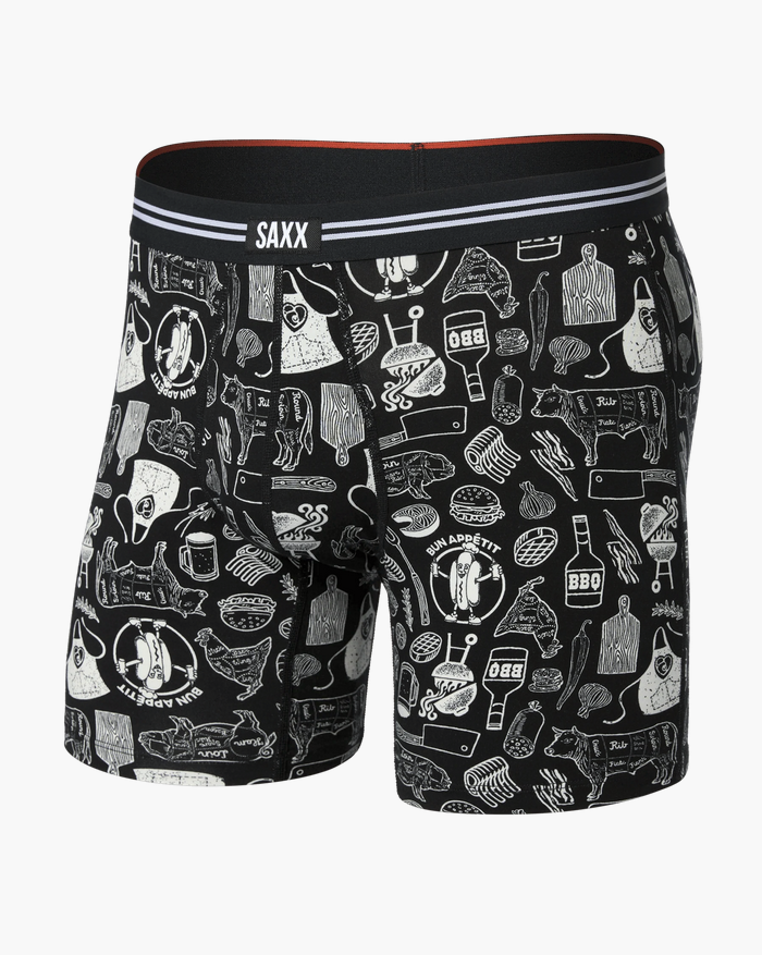 Bun Appetit-Black Vibe Xtra Soft Comfort Soft Comfort Boxer Brief 6"