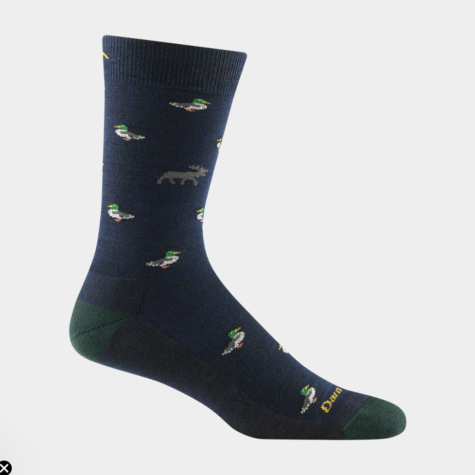 6094 Eclipse Men's Duck Duck Moose Crew Lightweight Lifestyle Socks