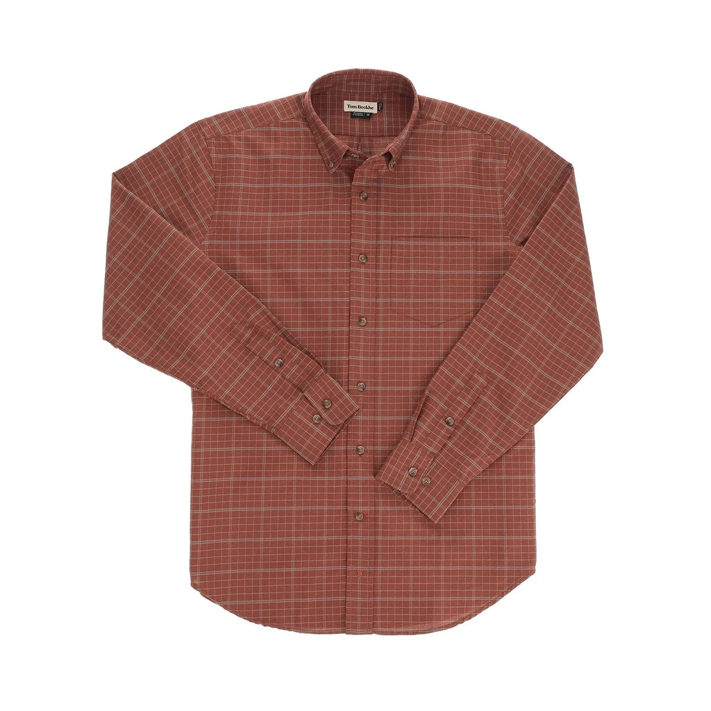 Culver Oxford Shirt  Color: Barnwood Red