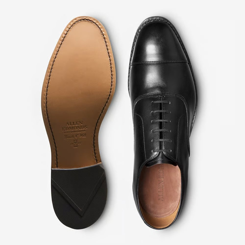 Park Avenue Cap-toe Oxford Dress Shoe Black Leather 5615