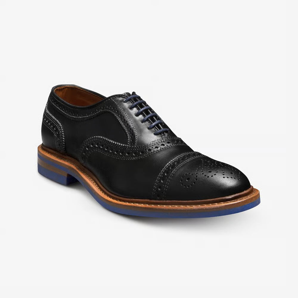 Strandmok Black Cap-toe Oxford with Dainite Rubber Sole 5555