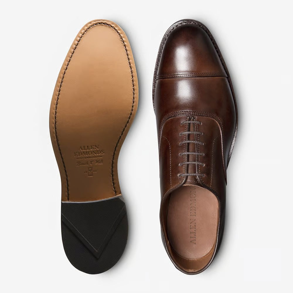 Park Avenue Mahogany Leather Cap-toe Oxford Dress Shoe 4631