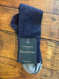 Birdseye Navy Dead Soxy Dress Sock