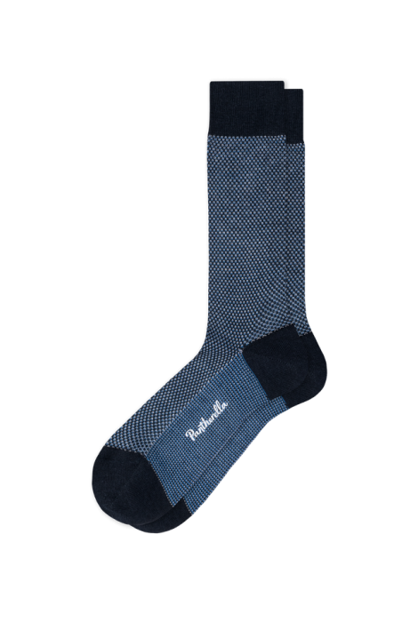 Blenheim 5922 Blue Birdseye Merino Wool Pantherella