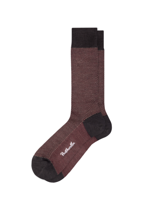 Blenheim 5922 Chocolate  Birdseye Merino Wool Pantherella