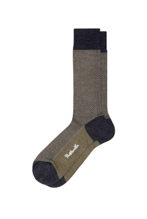 Blenheim 5922 Charcoal Birdseye Merino Wool Pantherella