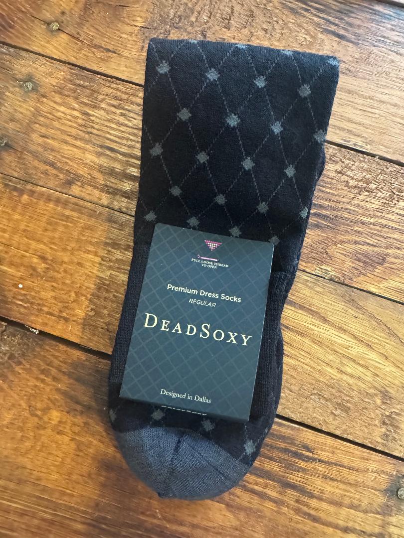 Diamond Black Dead Soxy Dress Sock