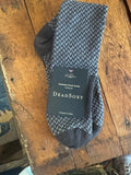 Herringbone Charcoal Dead Soxy Dress socks