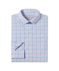 Samford Check Long Sleeve Shirt – Lightweight, Breathable Fall Style color: Hydrangea