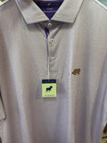 LSU Walking Bengal Purple With Heritage Lined Collar Polo