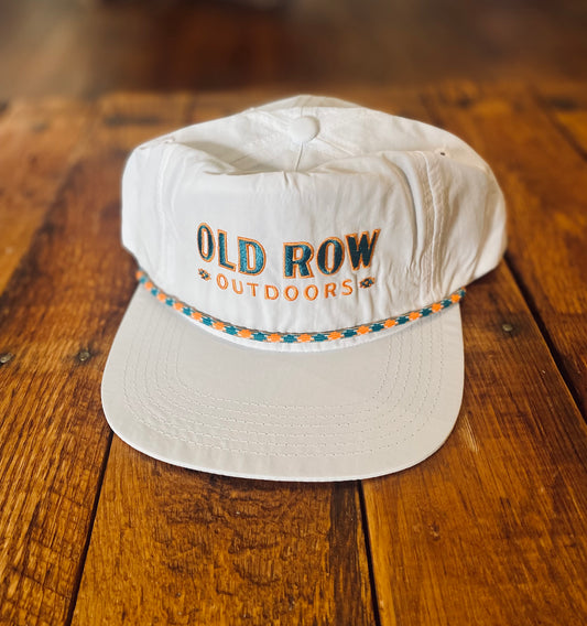 Old Row Outdoors Nylon Rope Hat, White